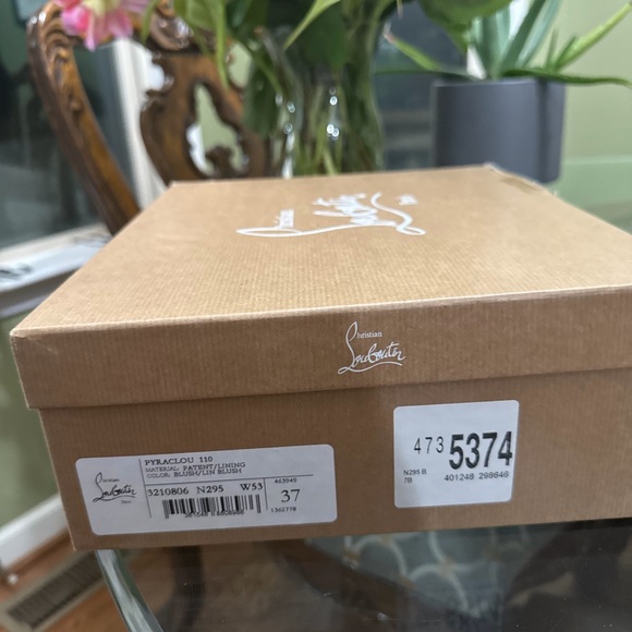 Christian Louboutin Blush Wedge Sandals - Picture 3 of 3